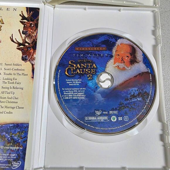 Disney Santa Clause 1 & 2 DVD Lot Tim Allen - Picture 4 of 5
